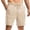 b-204Khaki832, variant on PIMSSY Men Shorts Casual Drawstring Waist Solid Color Shorts With Pockets Comfortable Athletic Wear Summer Outdoor Male Breathable Bottoms
