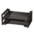 thumbnail image 1 of Side Load Letter Desk Tray- 2 Tier- Plastic- Black, 1 of 1