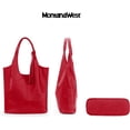 thumbnail image 3 of West Slouchy Hobo Bags for Women Soft Designer Shoulder Purses Ladies Top Handle Handbag, 3 of 6