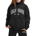 thumbnail image 3 of WOYY Big Girls 2 Piece Tracksuit California Printed Zip Up Hoodie Sweatpants Outfits, Sizes 9-10, 3 of 3