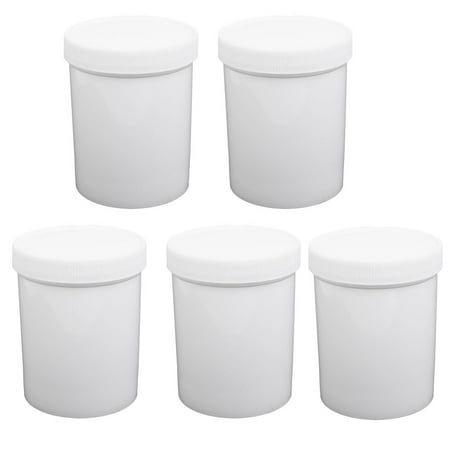 - Unique Bargains 500ml HDPE Plastic Wide Mouth Round Laboratory Experiment Bottle Bucket 5pcs