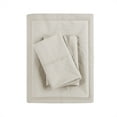 thumbnail image 5 of Madison Park Peached Percale 200 Thread Count Relaxed Cotton Percale Sheet Set, Queen - Grey, 5 of 9