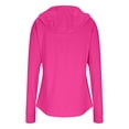 thumbnail image 6 of CFLVAEK Womens Sun Protection Shirts Quick Dry Full Zip Up Sun Hoodies Summer Hiking Outdoor Long Sleeve Shirt with Thumbhole Hot Pink XXL, 6 of 7