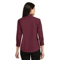 thumbnail image 2 of Port Authority 3/4 Sleeve Shirt (L612) Burgundy, 3XL, 2 of 2