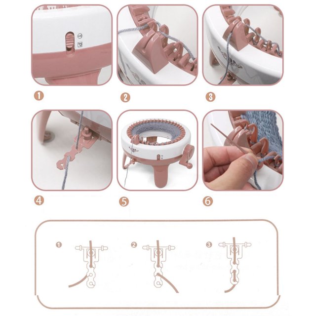 Mini juguete para hacer punto Smart Weaver Knitte Kit Machine Juguetes educativos para niños ANGGREK Otros