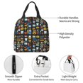 thumbnail image 4 of Gaeub Teeth Print Lunch Bag Lunch Box for Women Men,Reusable Insulated Lunch Bags for Adults,Leakproof Cooler Lunch Tote Bag, Large Capacity for Work Travel Picnic, 4 of 8