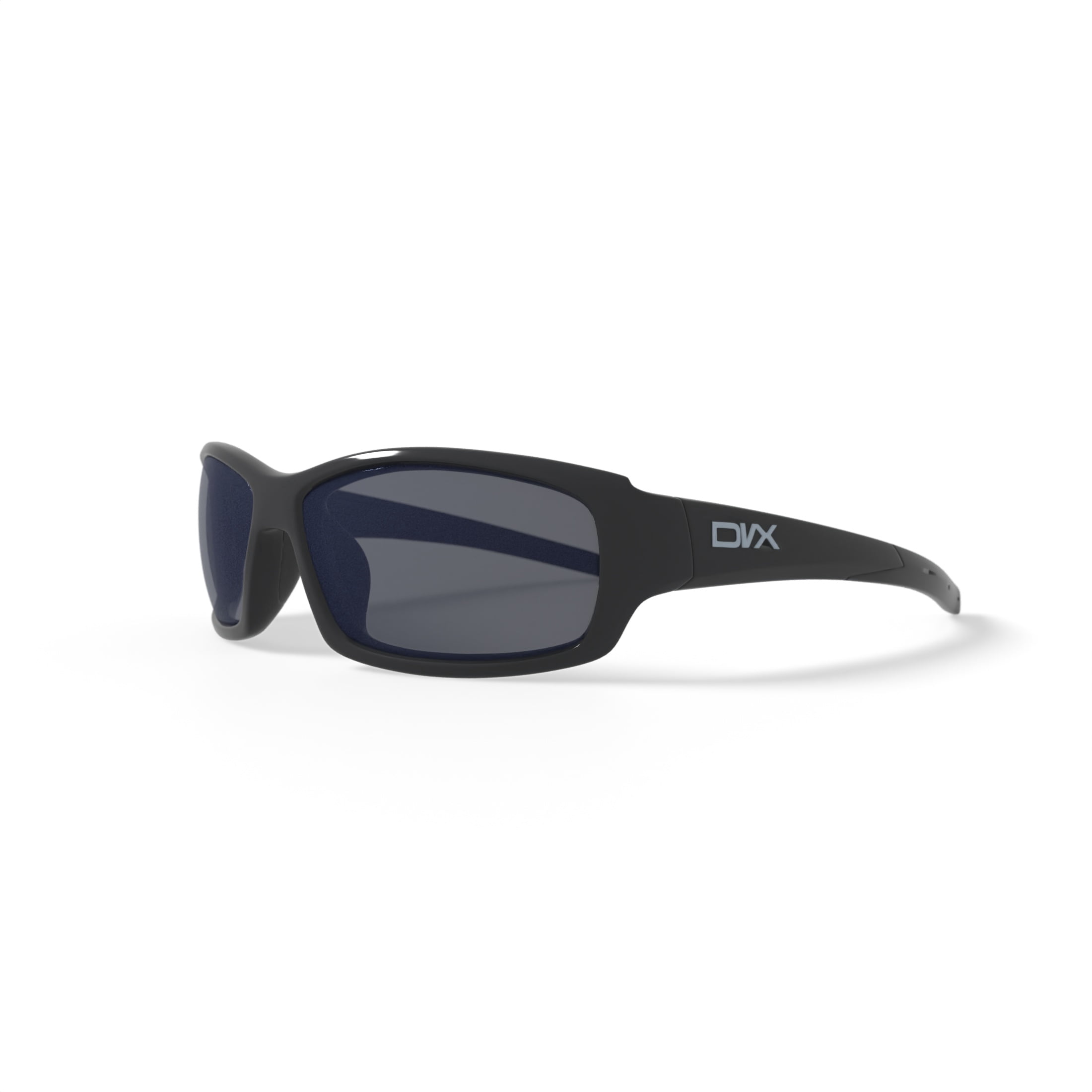 DVX Oculus Optical Prescription Sunglasses, Silver Flash Lenses/Gloss Black Frame, OSHA Compliant ANSI Z87.1