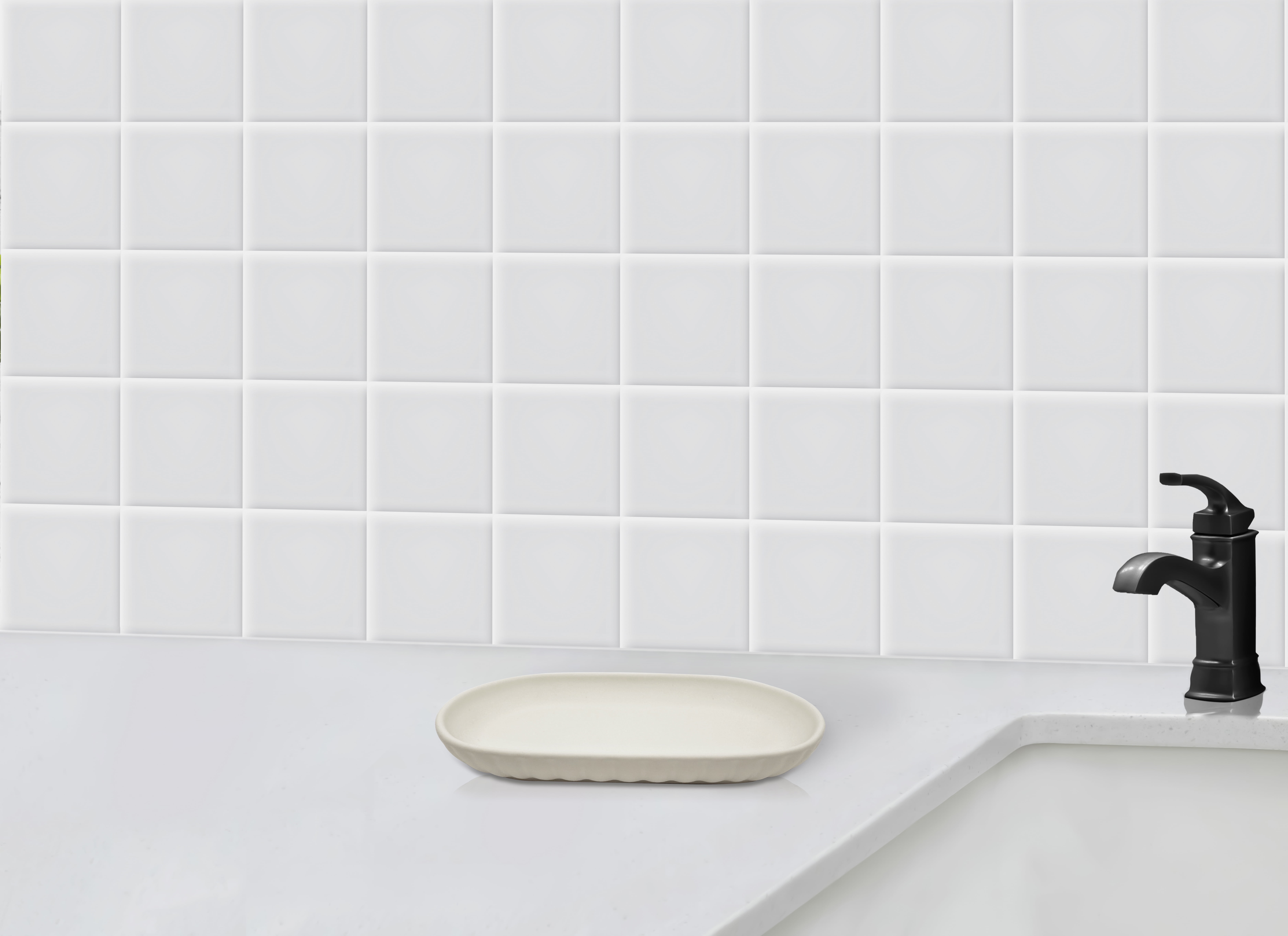 Beautiful By Drew Barrymore Bathroom Tray - Off-White