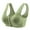 Green, variant on fheaev Front Closure Bras For Women Plus Size Post Surgery Brassiere Full Coverage No Underwire Comfort Wireless Snap Closing Everyday Bra Front Button Bras Cotton Sleep Front Buckle Corset Bra