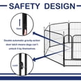 thumbnail image 3 of QRInnovations 24" Pet Fence 16 Panels Rust Resistant Metal Outdoor Exercise Pet Pen with Doors for Large/Medium/Small Dogs, Pet Puppy Playpen for Yard, Camping, RV, 3 of 15