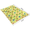 thumbnail image 4 of Yellow Dinosaurs Geometric Pattern Blanket,Comfortable Soft Flannel Throw Blanket,All Season,Warm Lightweight Blankets for Sofa Bed Couch Living Room Chair,40"x50", 4 of 4