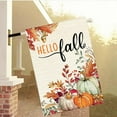 thumbnail image 4 of Fall 28x40 Double Sided for Outside, Autumn Leaves Thanksgiving Pumpkins Outdoor Seasonal Garden Flag Farmhouse Porch Decor 17-28, 4 of 6