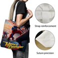 thumbnail image 3 of Henry Danger Bolso de tela con estampado de lienzo para mujer, bolsa de compras reutilizable y estética, con cremallera interior, regalo para mujer,38*45cm., 3 of 6