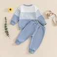 thumbnail image 6 of TOWED22 Toddler Kids Baby Boy Fall Clothes Color Block Pockets Long Sleeve Tops Pants Winter Outfits(Blazer,3-4 Y), 6 of 7