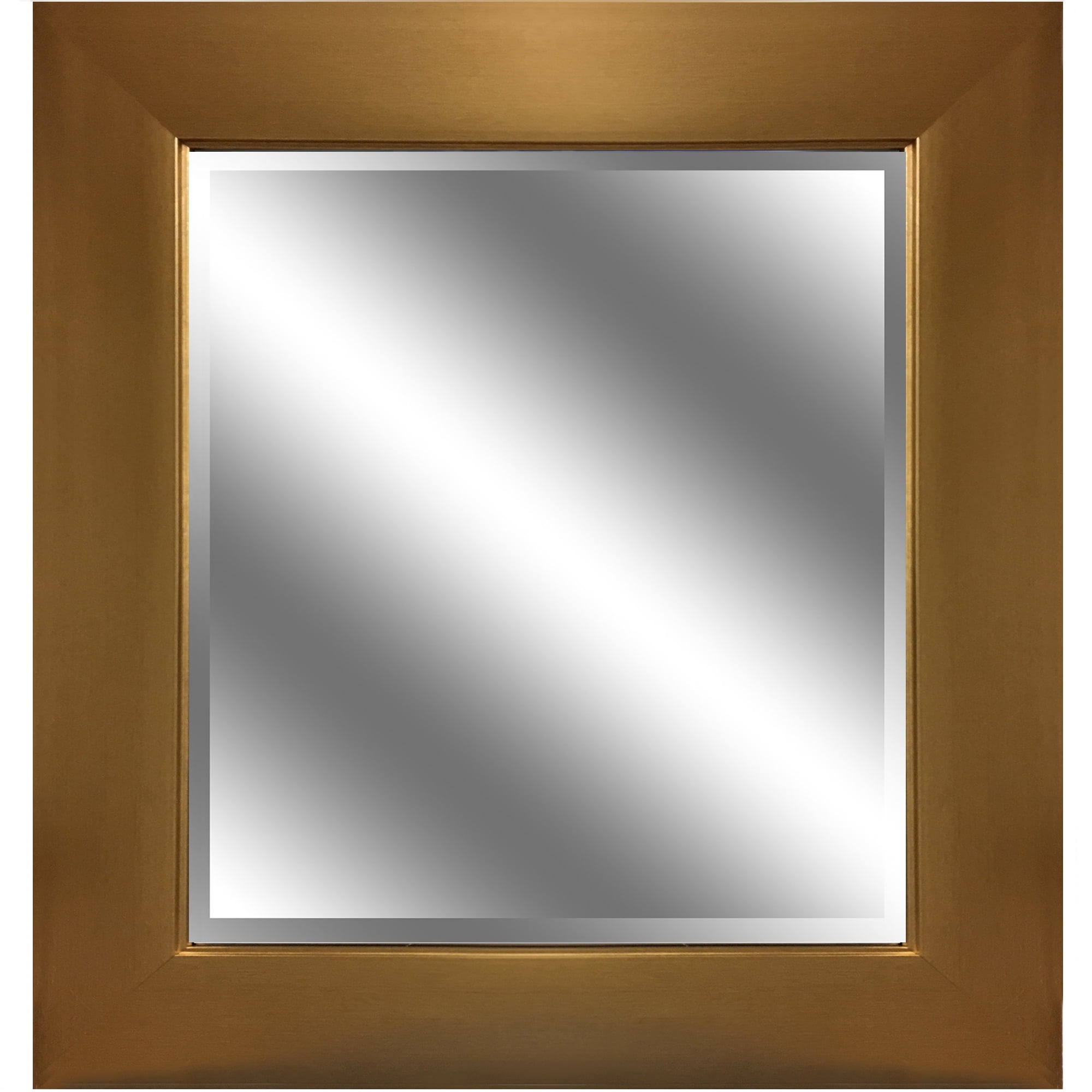 Gold Reflection Beveled Wall Mirror