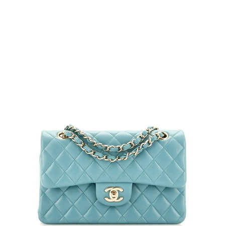 Pre-Owned Classic Double Flap Bag Quilted Lambskin Small by Rebag