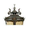 thumbnail image 3 of John Timberland Casa Marseille Rustic Vintage Flush Mount Outdoor Hanging Light Bronze Scroll 23 3/4" Champagne Hammered Glass for Post Exterior Barn, 3 of 7