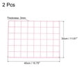 thumbnail image 2 of Uxcell 16"x12" Wire Grid Panel, 2 Pack Wall Grid Panels Board Photo Display Decor Hanging Organizer, Pink, 2 of 5