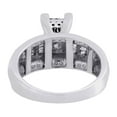 thumbnail image 4 of Diamond Engagement Ring Ladies 10K White Gold Princess Cut 0.90 Tcw., 4 of 10