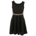 thumbnail image 2 of Little Girls Beautiful 2 Pieces Stripe Jacket Dress Rhinestones Holiday Flower Girl Dress Rose 4 (2J1K4S5), 2 of 4