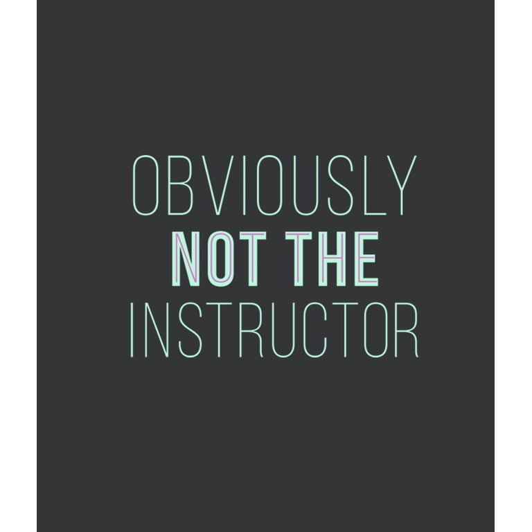 Chin Up Women's "Not The Instructor" Racerback Tank - Soft Tri-Blend For Gym & Fitness