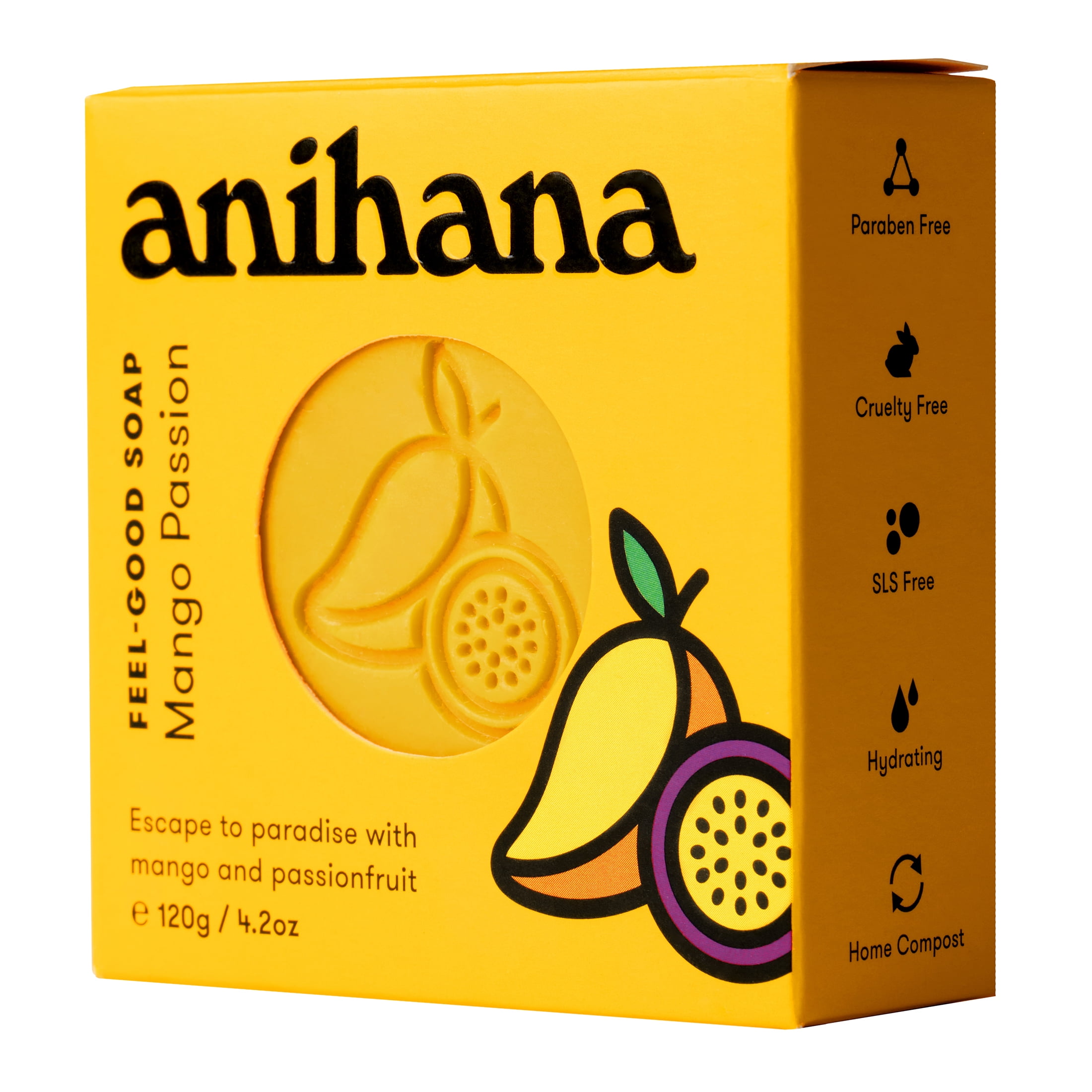 Anihana Feel-Good Soap Mango Passion for All Skin Types 4.2oz