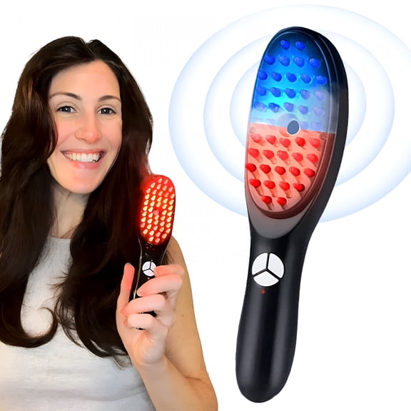 BPPEG Scalp Massager Hair Growth Electric Comb Red Light Brush Oil Applicator 3D For Head