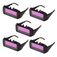 thumbnail image 1 of 5X Gafas de Soldadura Fotoeléctricas Automáticas Máscara de Soldadura de Oscurecimiento Automático con Energía Solar Casco Gafas de Sol Gafas de Soldadura, 1 of 5