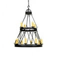 thumbnail image 6 of Meyda Tiffany 154642 Lakeshore 12 Light 36" Wide Taper Candle Style Chandelier - Rust, 6 of 7