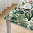 thumbnail image 4 of HAOXIT Summer Fun Tropical Forest Abstract Impressions Vinyl Flannel Back Tablecloth (Square) 44''x44'', 4 of 7