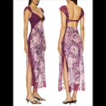 thumbnail image 3 of Vestidos Largos de Verano Y2K con Encaje, Retazos, , Estampado Floral, Escote Corazón, Espalda Descubierta y Abertura para Mujer Oscuro L, 3 of 7