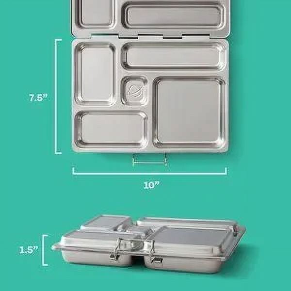 PlanetBox Rover Stainless Lunch Box Kit with Accessories, Magnets