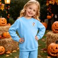 thumbnail image 6 of Leey-World Kids Halloween Sweatshir Ghost Cute Crewneck Kids Tops Girls Halloween Shirt Long Sleeve Festival Pullover Sweatshirt, 6 of 9