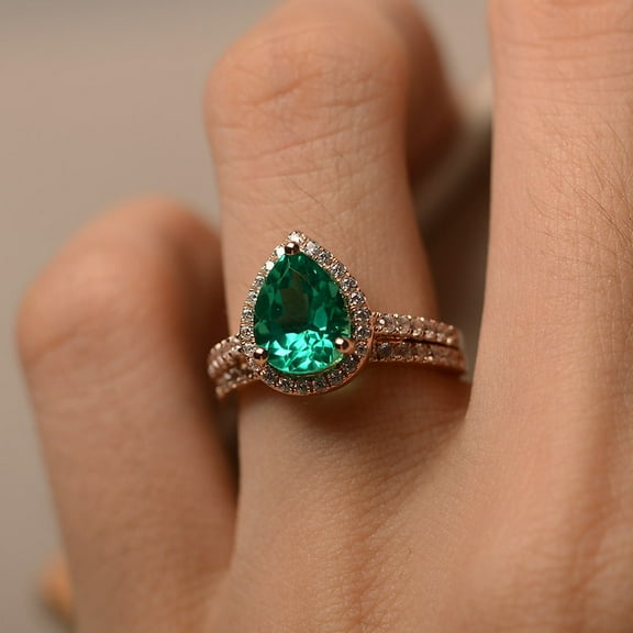 Natural Green Emerald 925 Sterling Silver Ring, Gift for Her, Gemstone Ring, Birthstone Rings for Women, Gift For Her