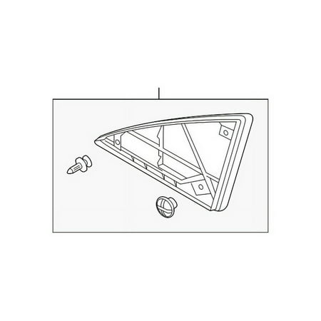 Genuine OE Mazda Corner Molding - C513-69-16YA