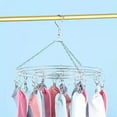thumbnail image 7 of Steel Round Hanging Drying Rack with 20 Clips Steel Space Peg,Adjustable with Washline Saving Dryer Rack R7A5, 7 of 7