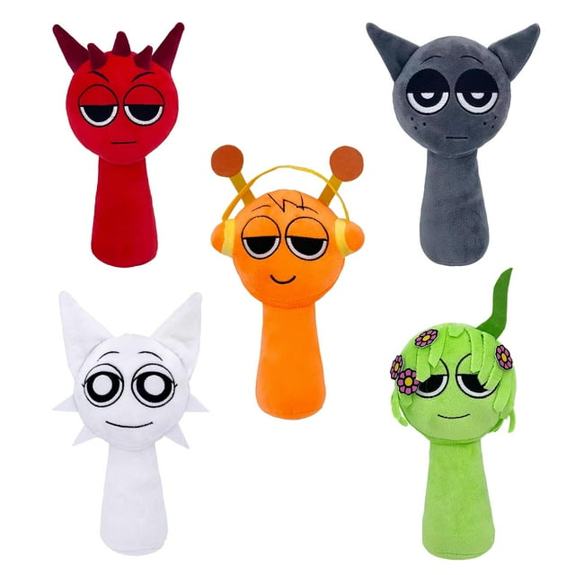 Muñecos de peluche para niños Plush Toys SPR Game Plushies (5 unidades)