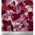 thumbnail image 3 of Soimoi Modal Satin Fabric Two Tone With White Camouflage Print Sewing Fabric Yard 42 Inch Wide, 3 of 3