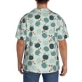 thumbnail image 3 of Disketp Frog And Dragonflies Men's Hawaiian, Shirts Button Down Holiday Beach Shirts-{sizeName}-XX-Large, 3 of 5