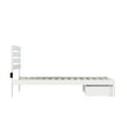 thumbnail image 3 of AFI Oxford 14" Twin XL Wood Platform Bed Frame with Foot Drawer Storage, White, 3 of 7