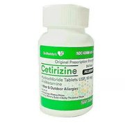 Allergy Relief Cetirizine Hydrochloride HCL 10 mg | 500 Tablets