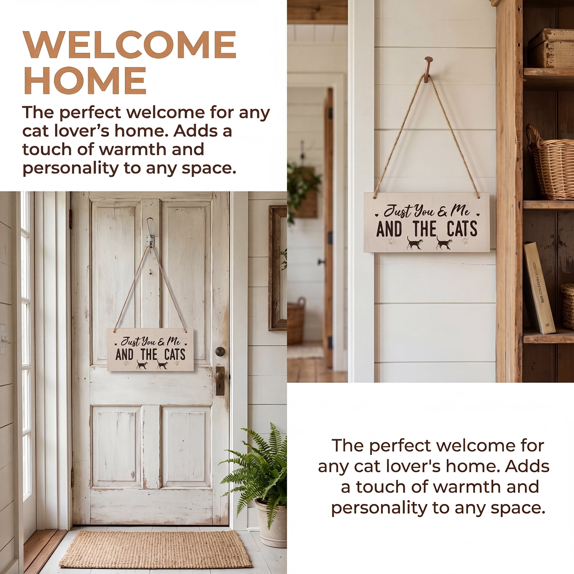 Unique Bargains Pet Sign Home Decor Decorative Wall Plaque Style I 3.9in