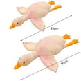 thumbnail image 6 of Riguas 50/90cm Giant Goose Pillow Fluffy Elastic Sleeping Pillow Cartoon Animal Plushies Bed Decor Lovely Removable And Washable Stuffed Goose Doll Toy Christmas Valentine's Day Gifts, 6 of 8