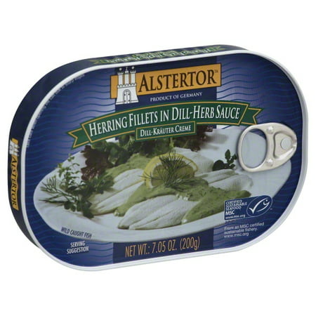 Euro American Brands Alstertor  Herring Fillets, 7.05 (Best Frozen Seafood Brands)