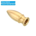 thumbnail image 3 of Uxcell M10 Thread Lamp Finial Cap Knob Brass Lamp Shade Harp Top Screw Caps Decoration Light Fixture 16x40mm 2 Pack, 3 of 6