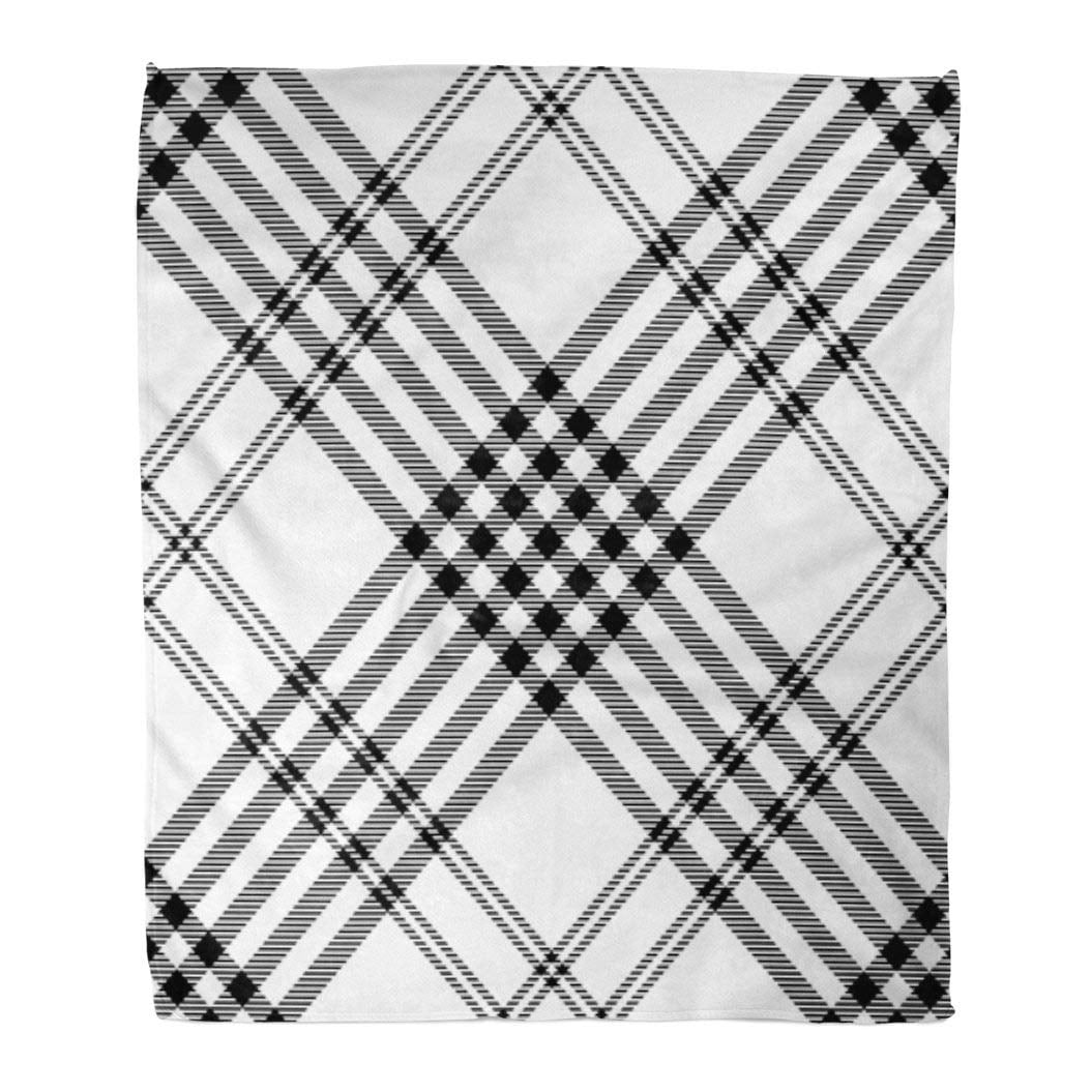 ASHLEIGH Flannel Throw Blanket Check Tartan Plaid Pattern Printing