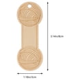 thumbnail image 3 of Knitting Spool Wooden Yarn Winder For Crocheting Projects By Professional Crafters 1Set Khaki 3.15In, 3 of 8