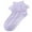 Purple, variant on Akiihool Toddler Girl Socks Toddler Girls Double Ruffle Lace Trim Cotton Socks Frilly Dress Socks(White,1-3 Years)