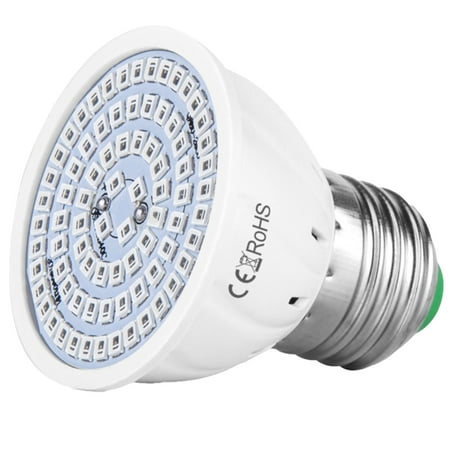 

Plant Fill Light Blub Fill Lamp Plant Fill Blub Light Heat Potted Dissipation Energy-Saving Screw Growth Fill Light Light 80 Plant Beads E27 with Plant for Garden Yard