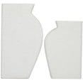 thumbnail image 6 of CosmoLiving by Cosmopolitan 11", 14"H Textured White Ceramic Vase, Set of 2, 6 of 7